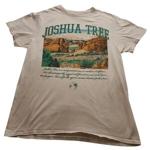 Joshua Tree National Park Graphic T-Shirt Men's XL White Desert Nature Souvenir